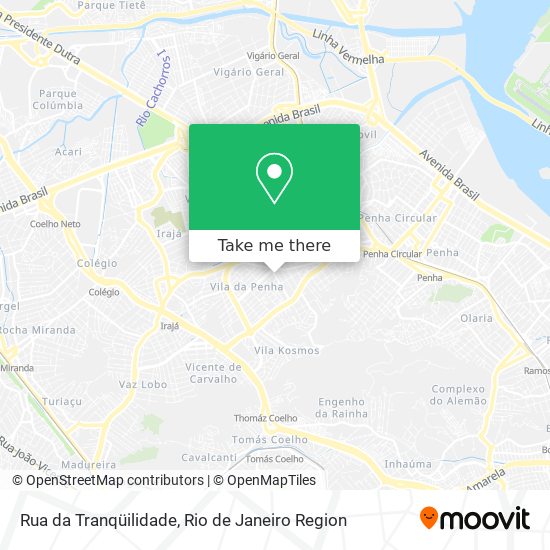 Mapa Rua da Tranqüilidade