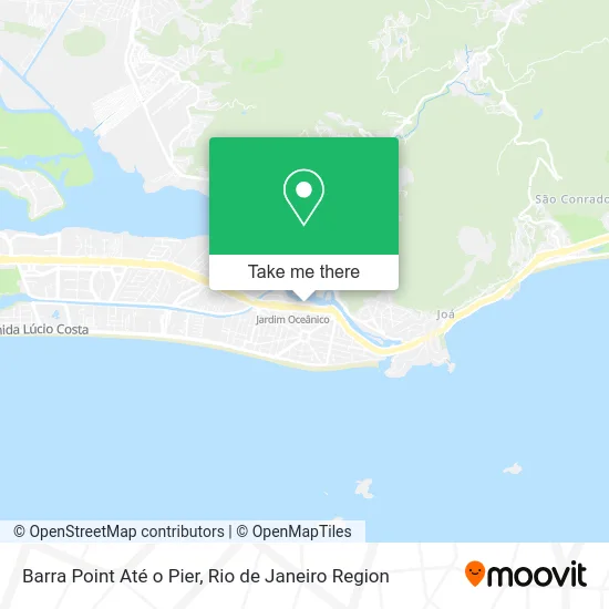 Barra Point Até o Pier map