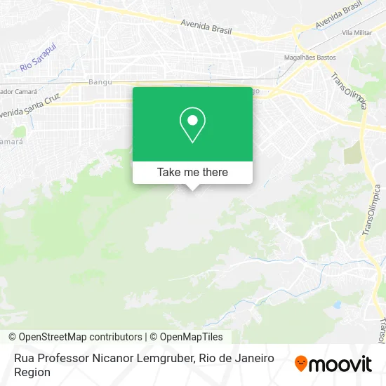 Rua Professor Nicanor Lemgruber map