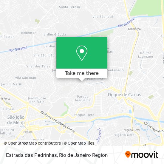 Estrada das Pedrinhas map