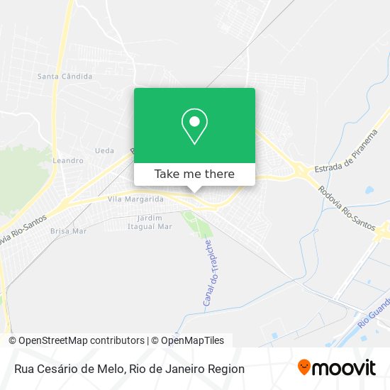 Rua Cesário de Melo map