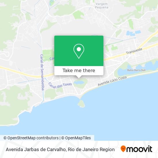 Mapa Avenida Jarbas de Carvalho