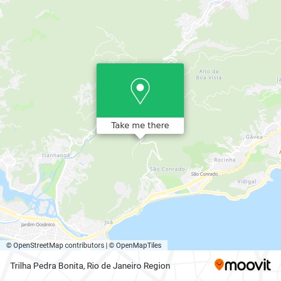 Mapa Trilha Pedra Bonita