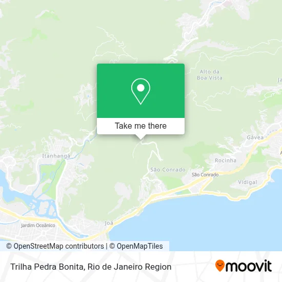 Trilha Pedra Bonita map