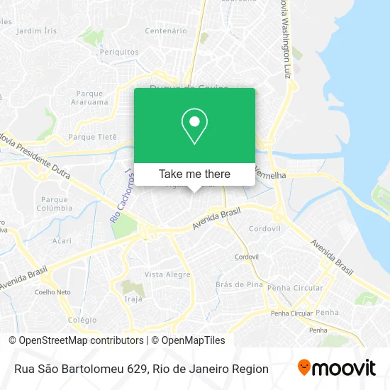 Rua São Bartolomeu 629 map