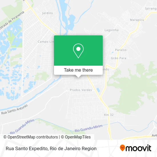 Rua Santo Expedito map