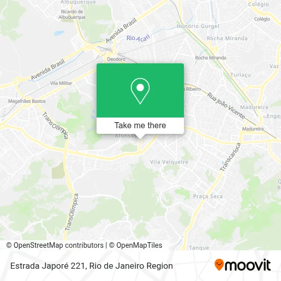 Estrada Japoré 221 map