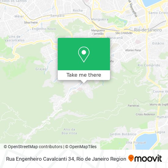 Mapa Rua Engenheiro Cavalcanti 34