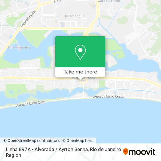 Linha 897A - Alvorada / Ayrton Senna map