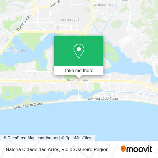 Galeria Cidade das Artes map
