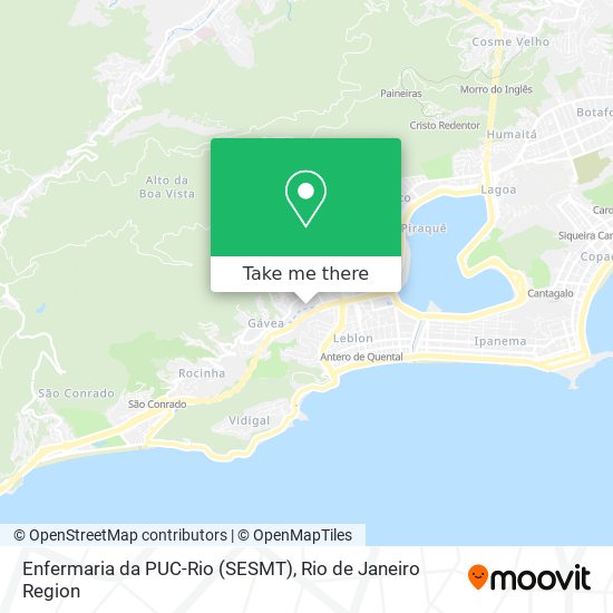 Mapa Enfermaria da PUC-Rio (SESMT)