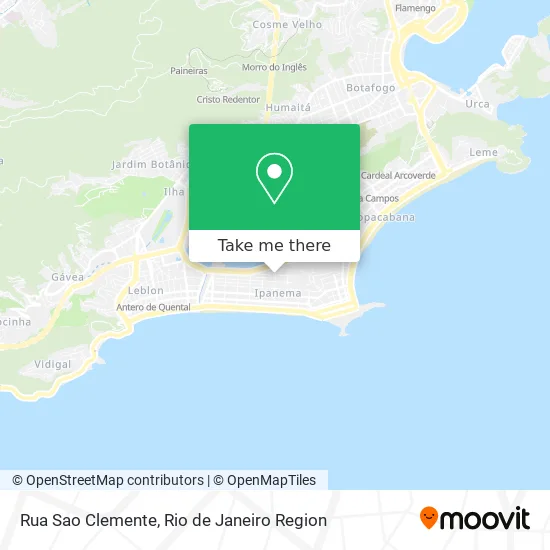 Rua Sao Clemente map