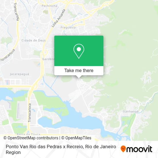 Ponto Van Rio das Pedras x Recreio map
