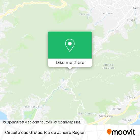 Circuito das Grutas map