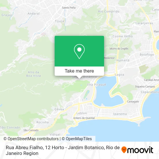 Rua Abreu Fialho, 12 Horto - Jardim Botanico map