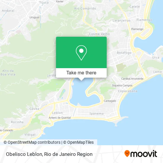 Obelisco Leblon map