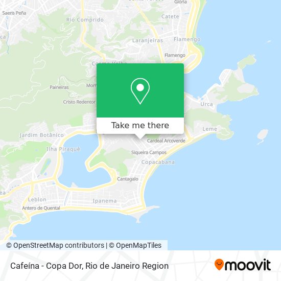 Cafeína - Copa Dor map