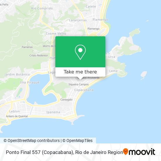 Mapa Ponto Final 557 (Copacabana)