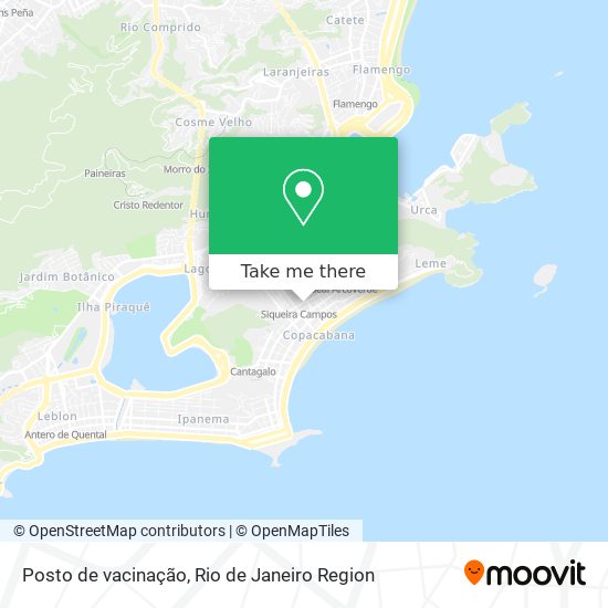 Posto de vacinação map