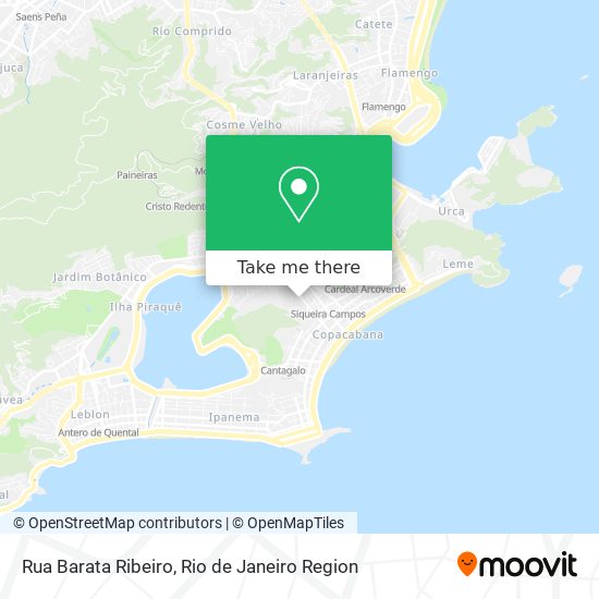 Mapa Rua Barata Ribeiro