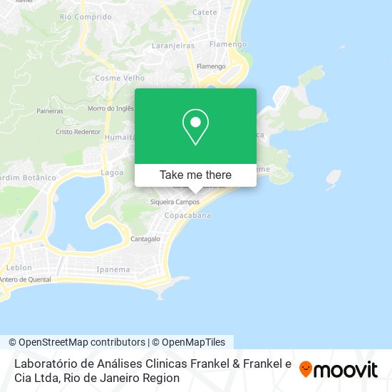 Mapa Laboratório de Análises Clinicas Frankel & Frankel e Cia Ltda