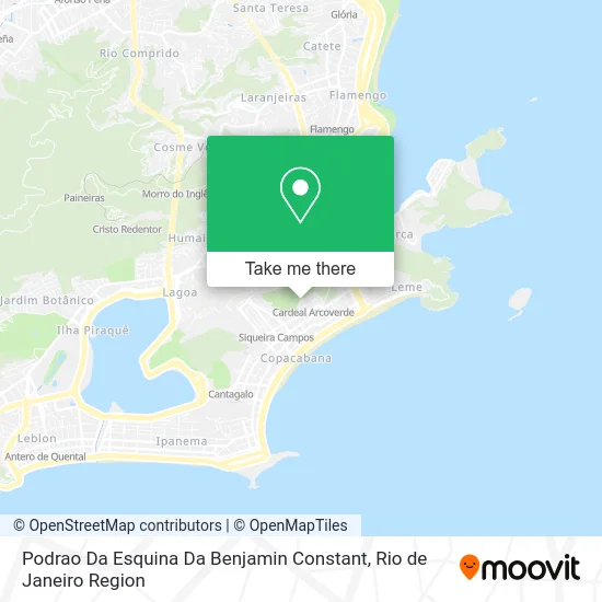 Podrao Da Esquina Da Benjamin Constant map