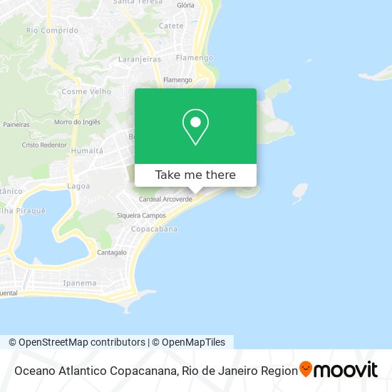 Mapa Oceano Atlantico Copacanana