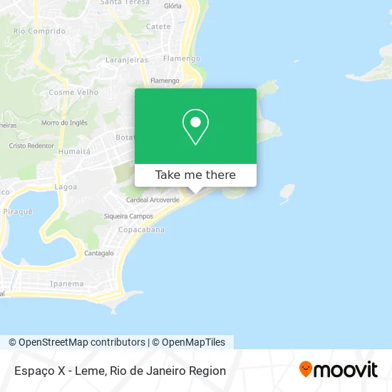 Espaço X - Leme map