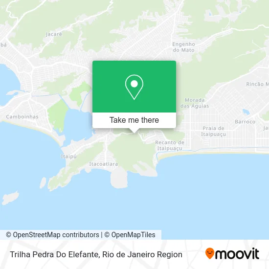 Trilha Pedra Do Elefante map