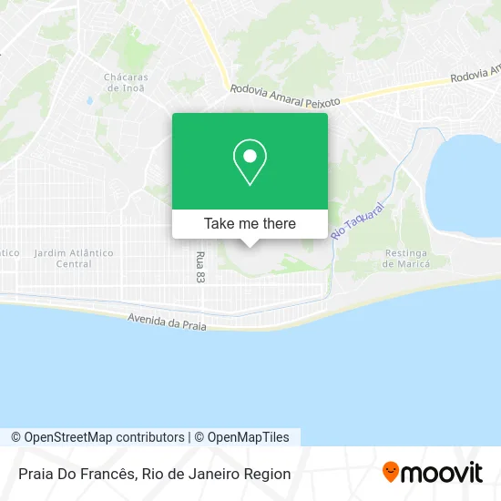 Praia Do Francês map