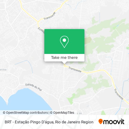 BRT - Estação Pingo D'água map