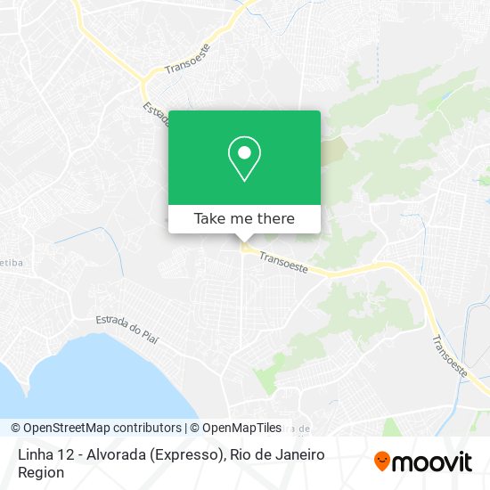 Mapa Linha 12 - Alvorada (Expresso)