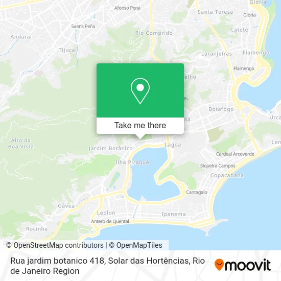 Rua jardim botanico 418, Solar das Hortências map