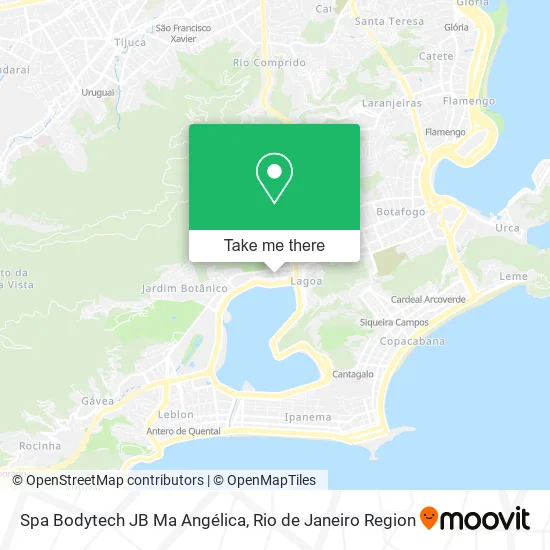 Spa Bodytech JB Ma Angélica map