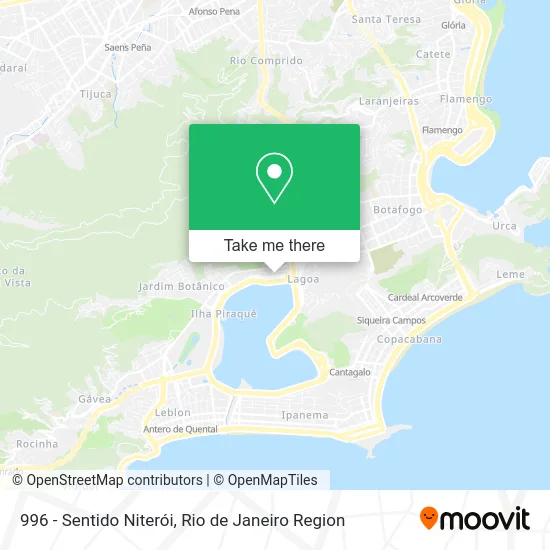 996 - Sentido Niterói map