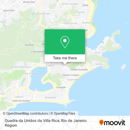 Quadra da Unidos da Villa Rica map