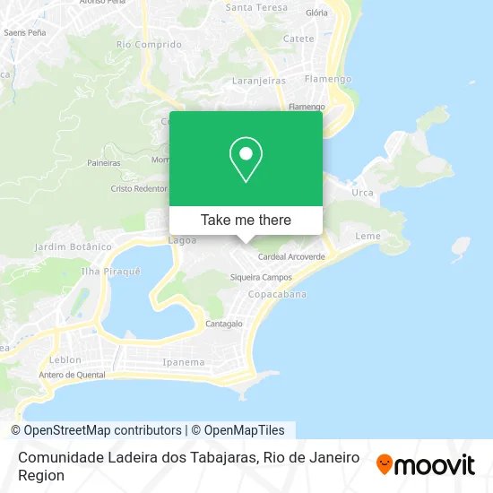 Comunidade Ladeira dos Tabajaras map