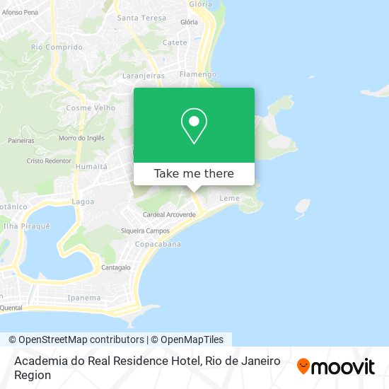 Mapa Academia do Real Residence Hotel