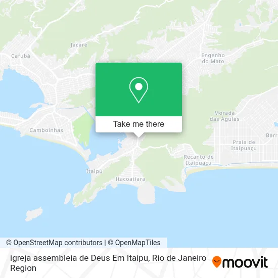 igreja assembleia de Deus Em Itaipu map
