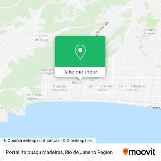 Mapa Portal Itaipuaçu Madeiras