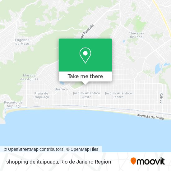 Mapa shopping de itaipuaçu