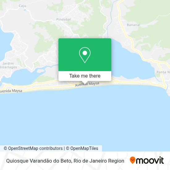 Quiosque Varandão do Beto map