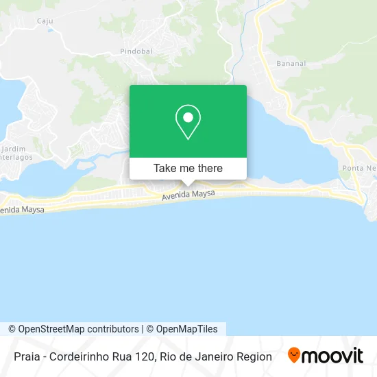 Praia - Cordeirinho Rua 120 map