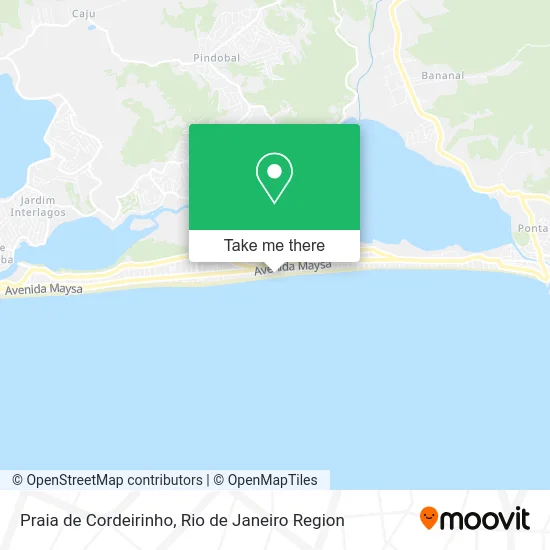 Praia de Cordeirinho map