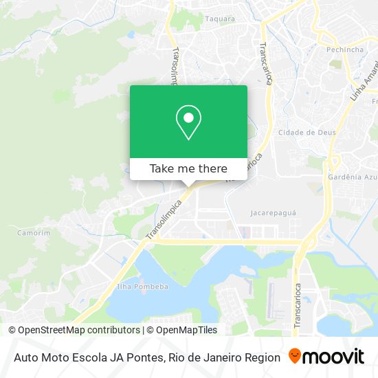 Auto Moto Escola JA Pontes map