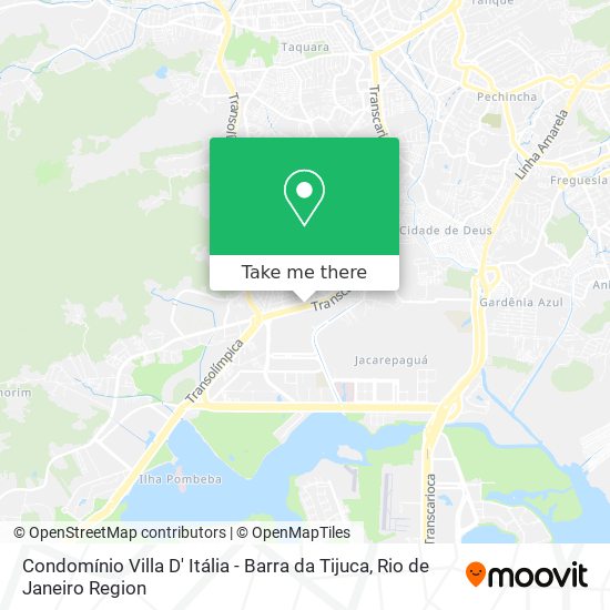 Condomínio Villa D' Itália - Barra da Tijuca map