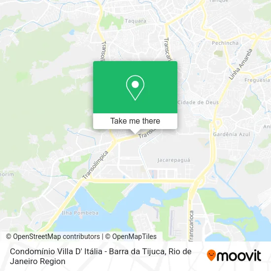 Condomínio Villa D' Itália - Barra da Tijuca map