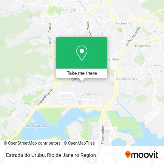 Estrada do Urubu map