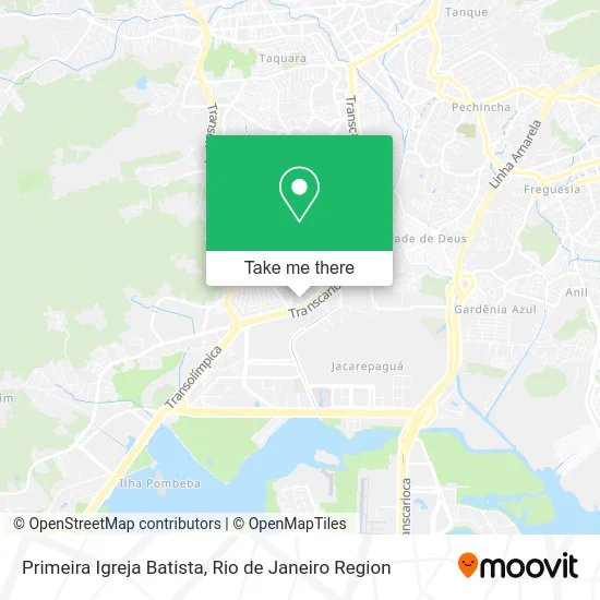 Primeira Igreja Batista map