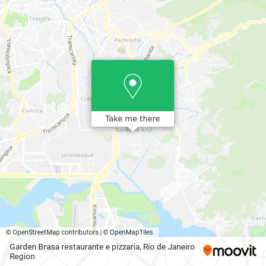 Garden Brasa restaurante e pizzaria map